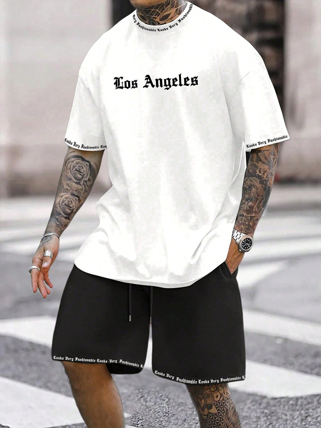 Sports Style Short-sleeved Shorts Thin Quick-drying Versatile Breathable Suit