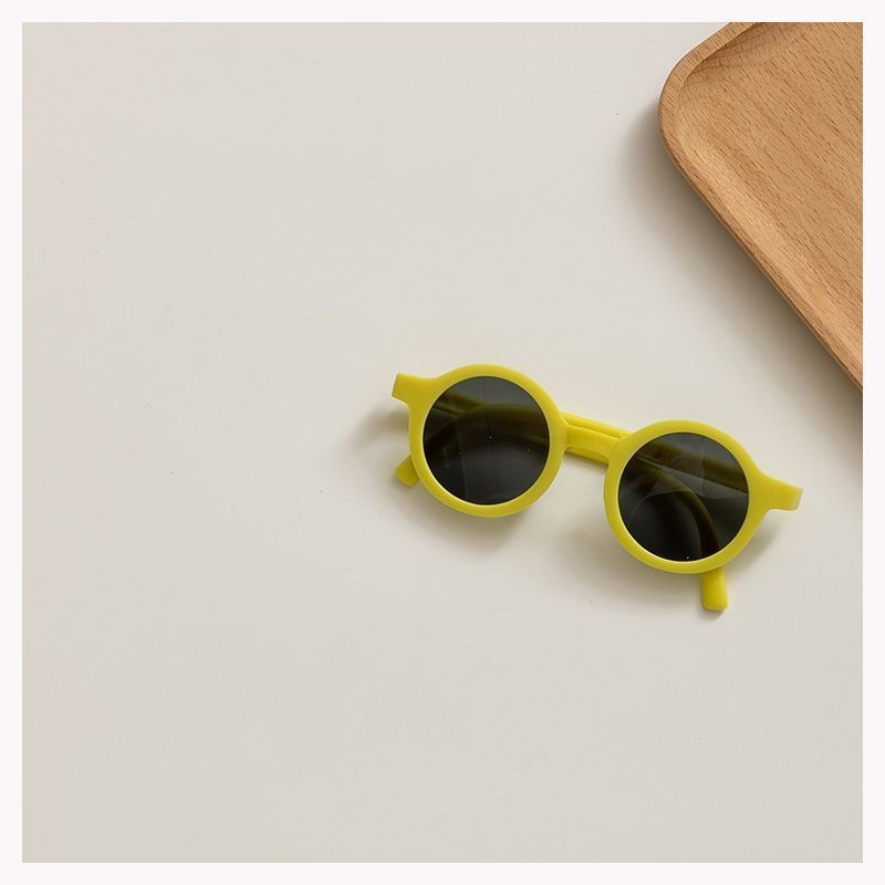 Foldable Morandi Color Children's Sunglasses