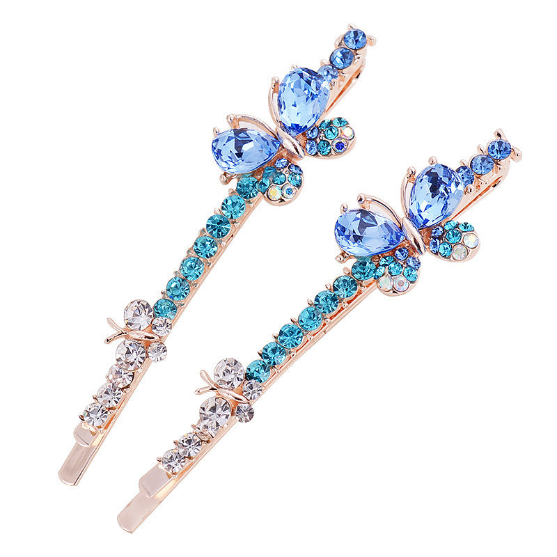 Korean-style Bow And Diamond-studded Hairpin