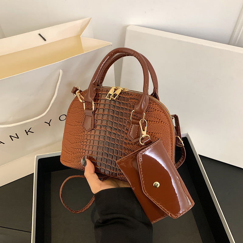 Women's Simple Shoulder Messenger Bag Shell Bag