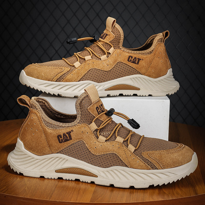 Cross-border Leather Men's Breathable Tooling Hiking Quality Casual Shoes