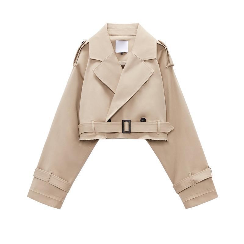 Versatile Loose Belted Long-sleeved Casual Ladies Jacket