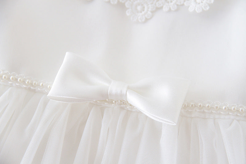 Simple All-match And Cute Girls' Baby Wedding Dress