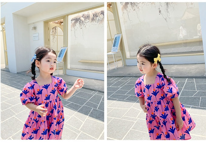 Children Flower Dress Summer Girl Is Lovely