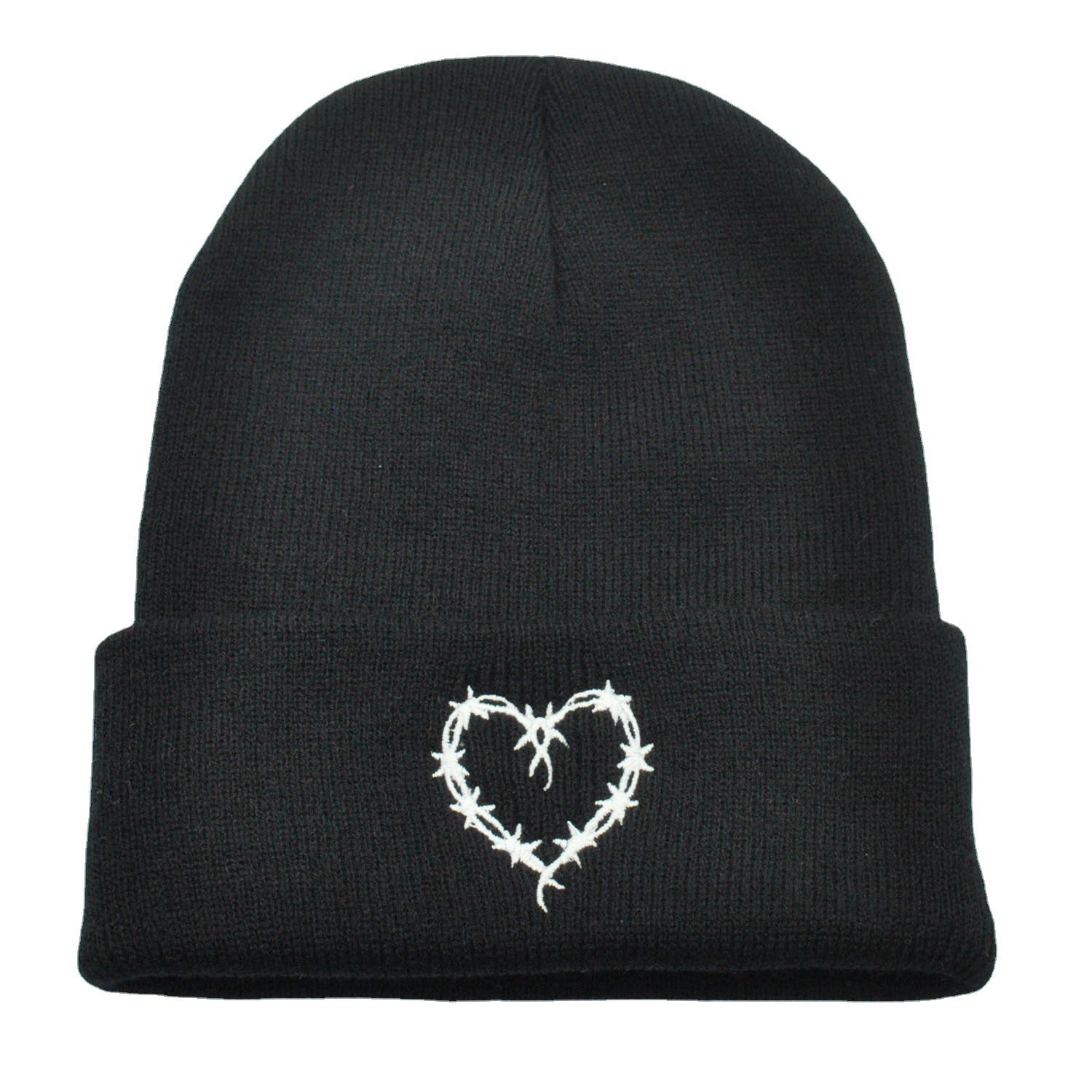 Outdoor Keep Warm Couple Heart-shaped Knitted Hat Women