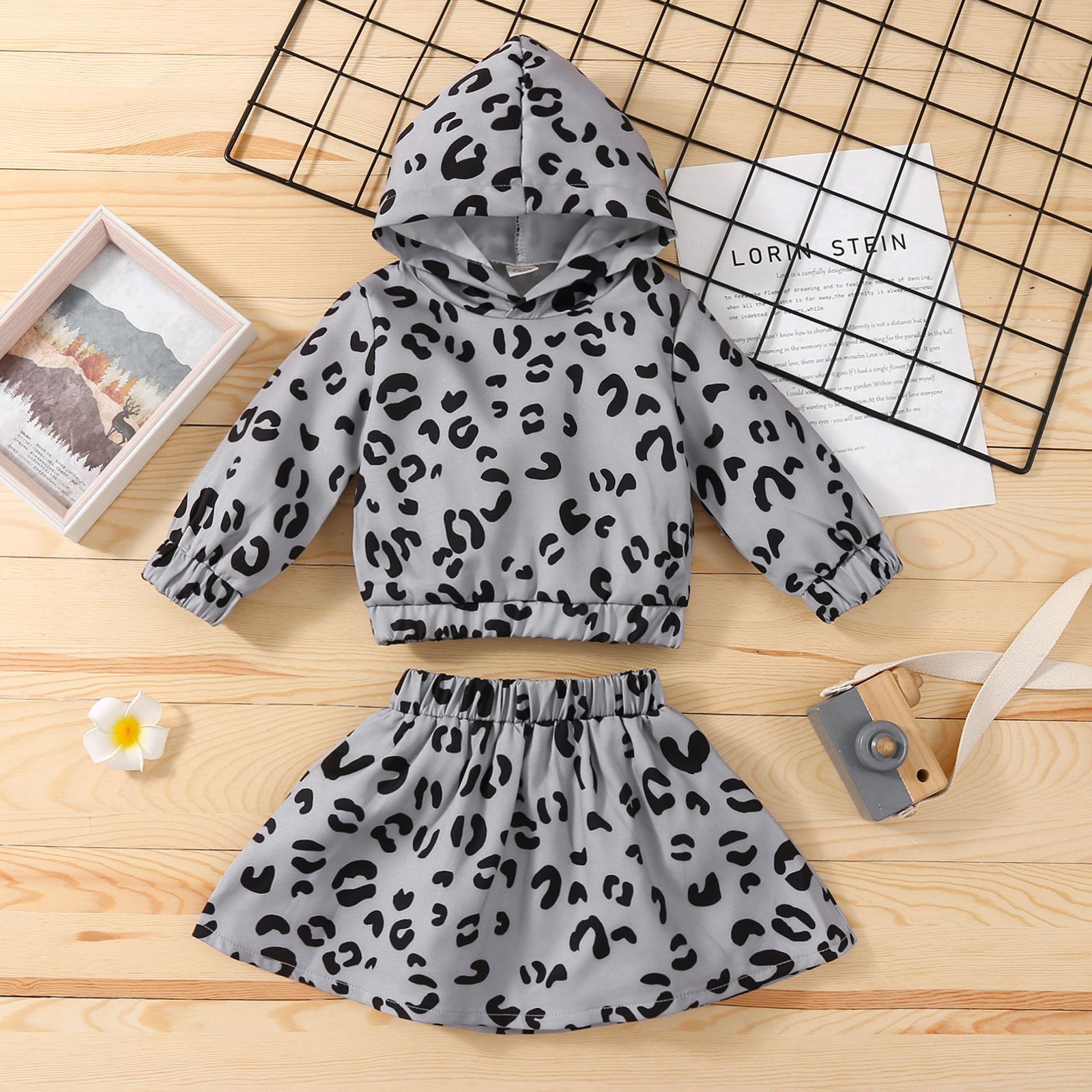 1-6 Year Old Toddler Girl Clothes Suit Hooded Sweater