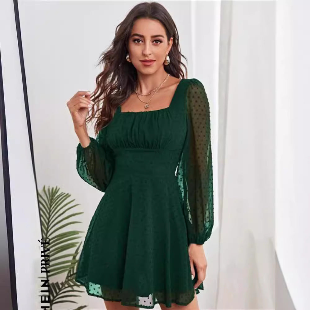 High Waist Temperament Elegant Commuter Female Dress