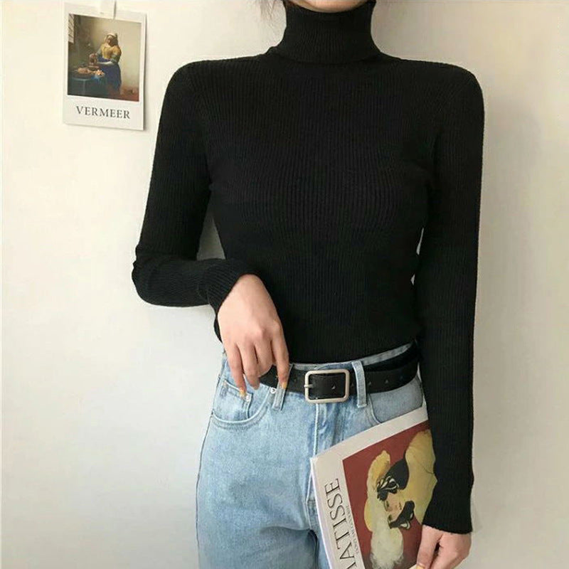 Bottoming Shirt 3 Kinds Of Rib Knitted Top