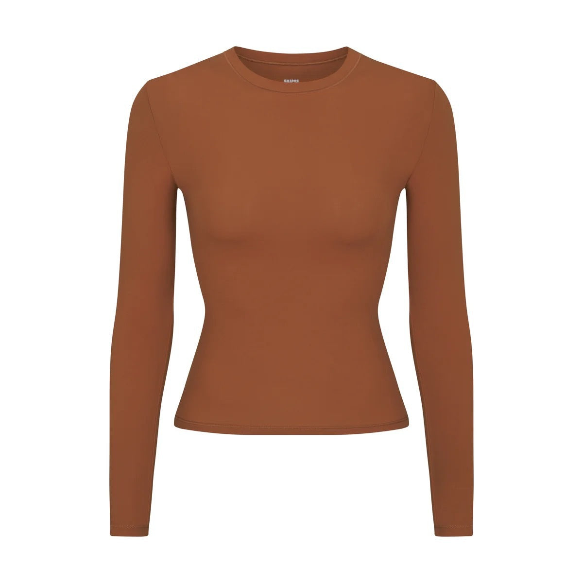 Brushed High-density Nylon Long-sleeved Bottoming Women's Single Wear