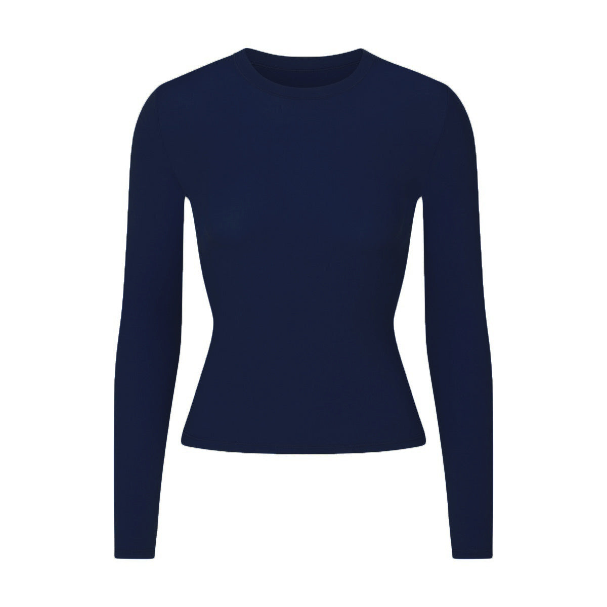 Brushed High-density Nylon Long-sleeved Bottoming Women's Single Wear