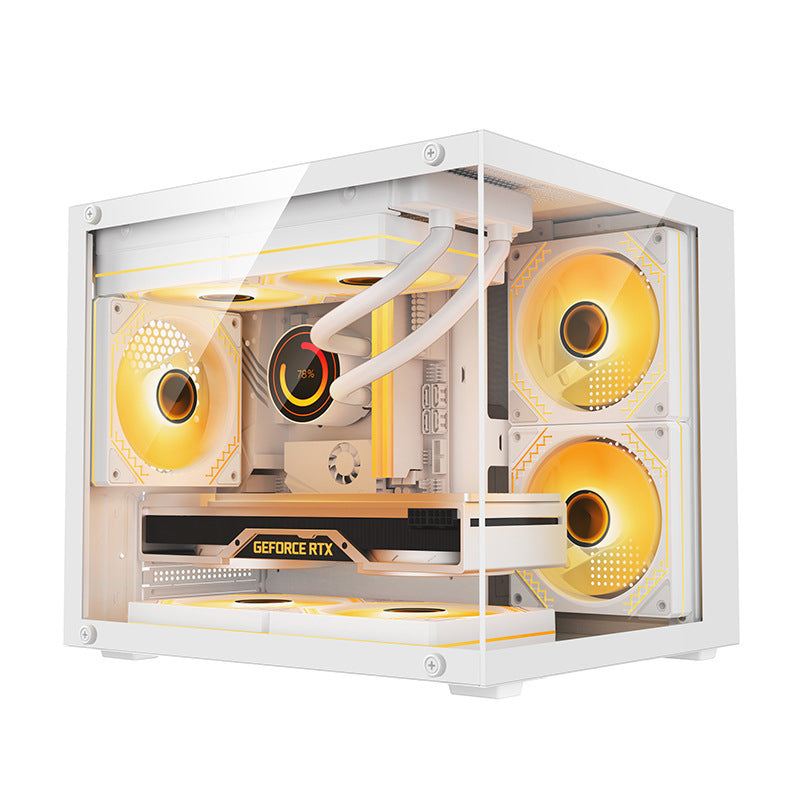 Desktop Matx Motherboard Glass Side Transparent Chassis Diy Shell