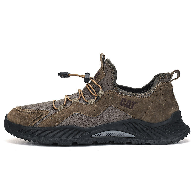 Cross-border Leather Men's Breathable Tooling Hiking Quality Casual Shoes