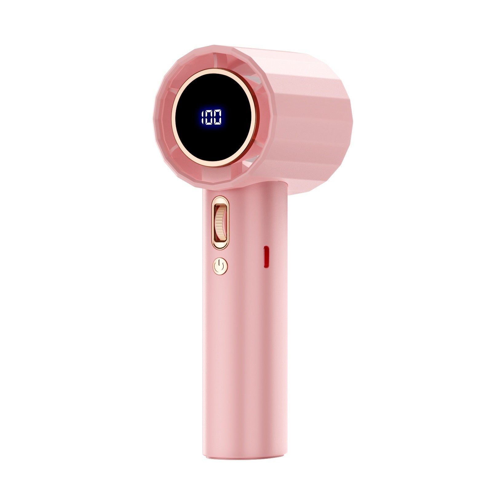 High-speed Handheld Bladeless Mini Hundred Gear Digital Display Violence Little Fan