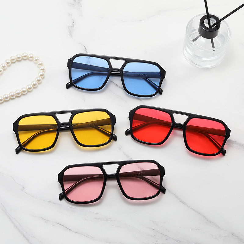 Personalized Retro UV-proof Double Beam Sunglasses