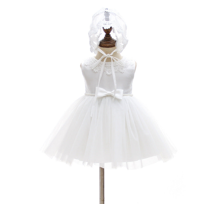 Simple All-match And Cute Girls' Baby Wedding Dress