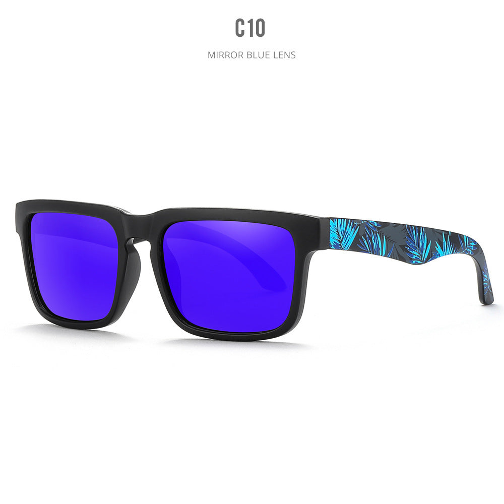 Outdoor Sunglasses Square Sunglasses Colorful Real Film UV Protection