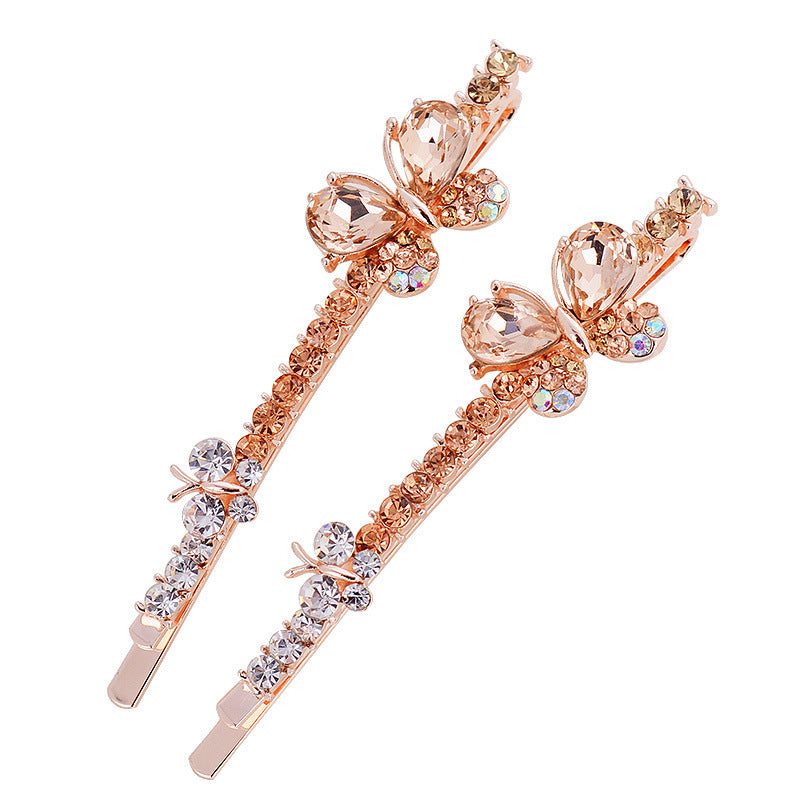Korean-style Bow And Diamond-studded Hairpin