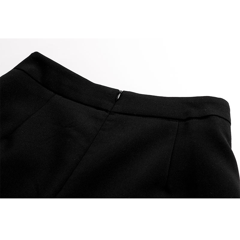 Ladies Fashion Winter Pleated Skirt Thickened High Waist