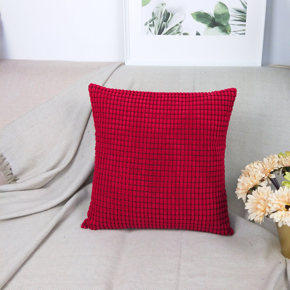 Corn Kernels Pillowcase Nordic Ins Style Solid Color Home Without Core