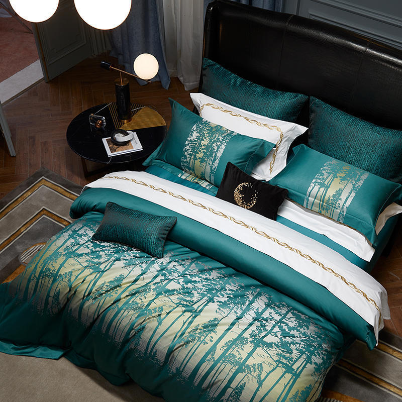 All Cotton Pure Cotton Yarn-dyed Jacquard Household Four-piece Set