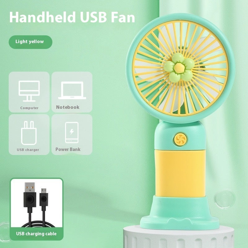 Rechargeable Handheld Desktop Portable Little Fan USB Electric Fan