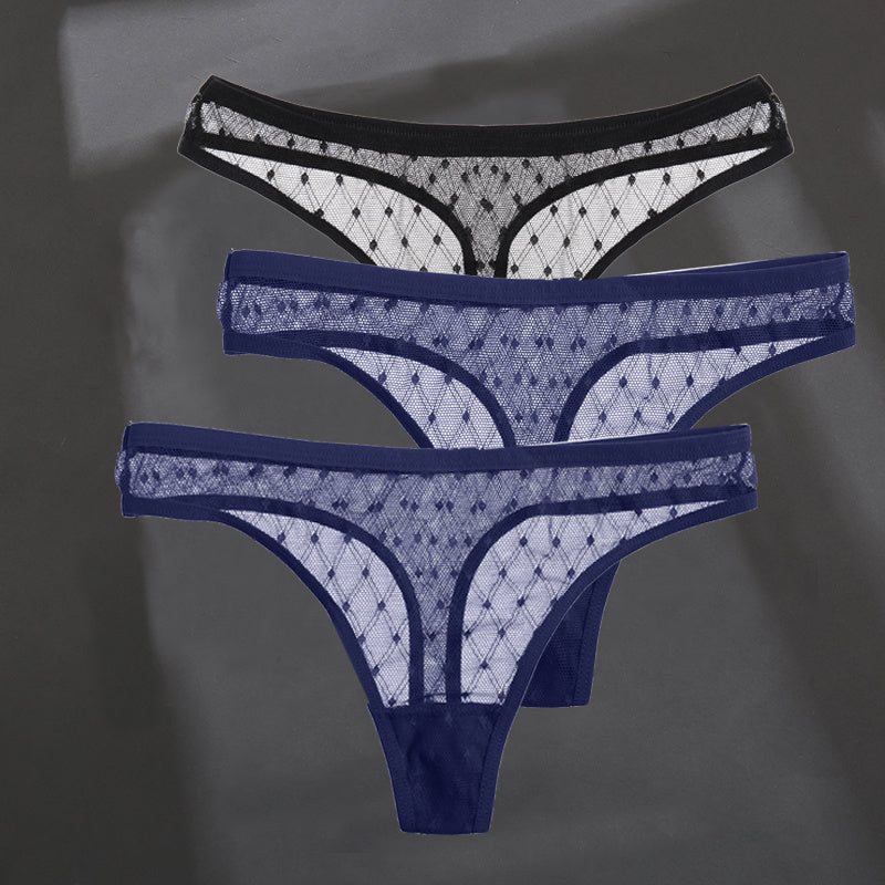 Fashion Sexy Solid Color Breathable Women's Thong
