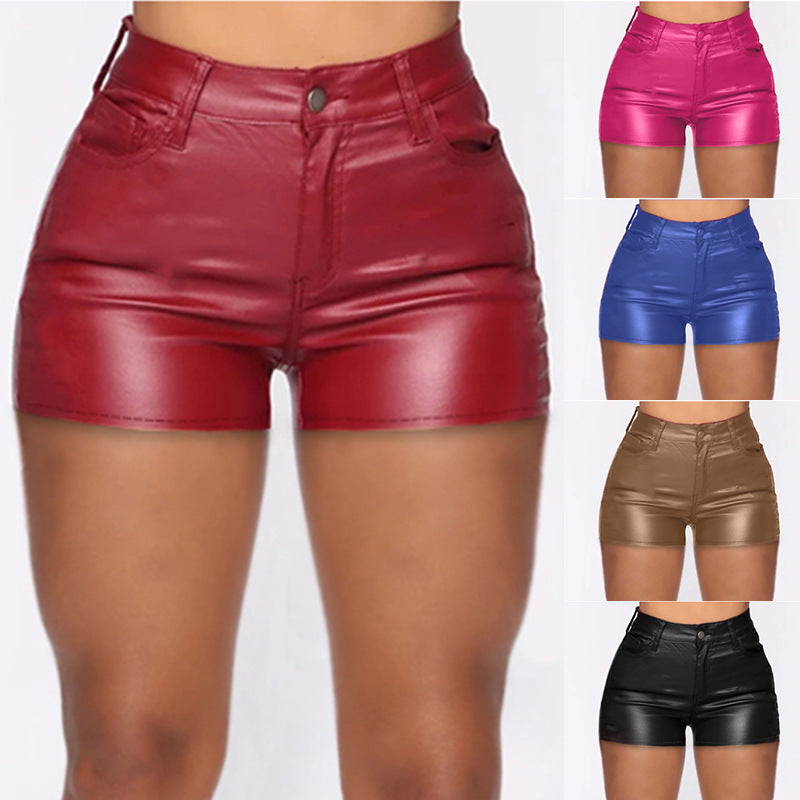 Large Size Women's Fashion High Waist Tight Shorts