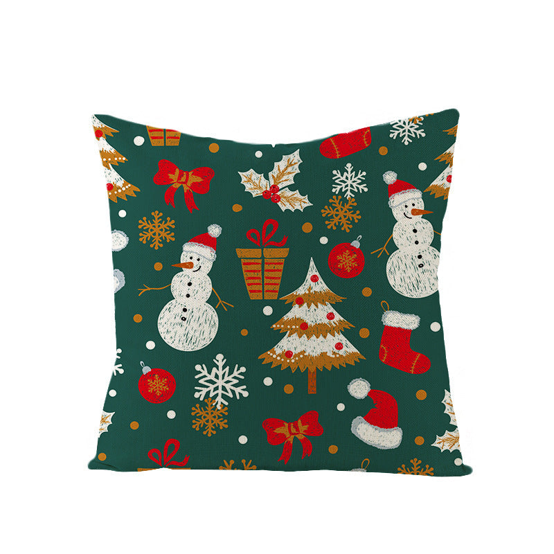 Cartoon Digital Printing Christmas Pillowcase