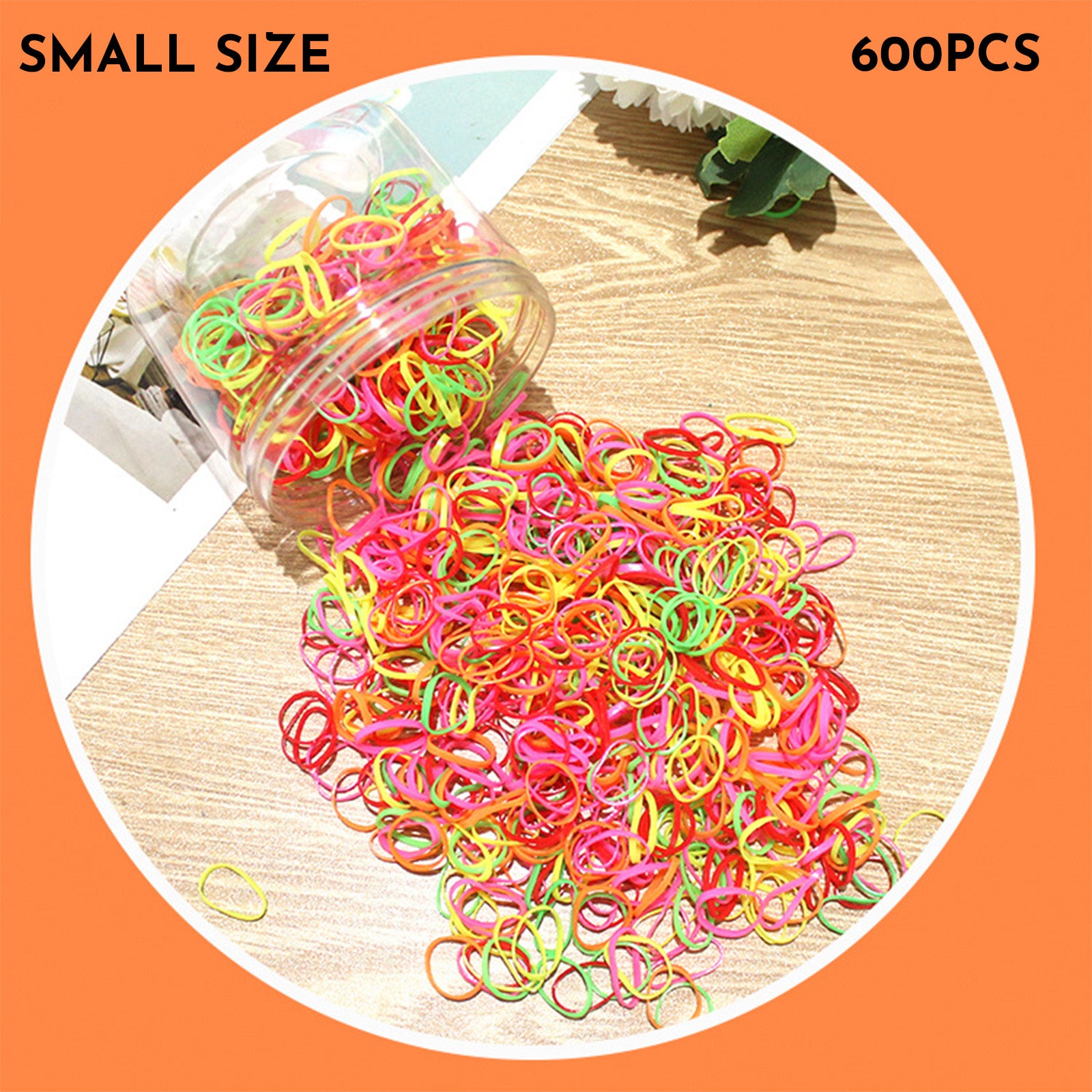 Baby Hair Ties Hair Rubber Bands For Toddler Infants Kids Girls Thin Small Hair Elastics TPU 300 600 Piece Pack