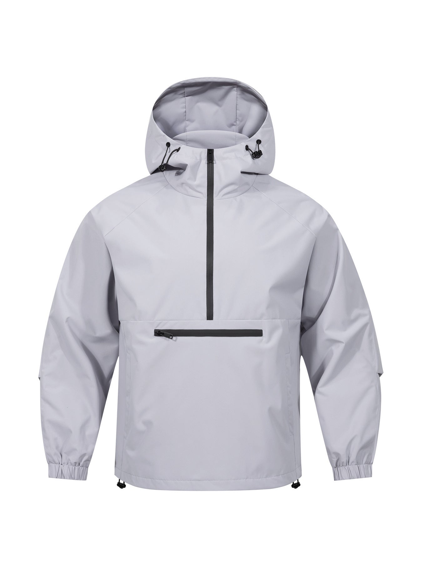 Men's Korean-style Loose Half-zip Hooded Sweater Jacket