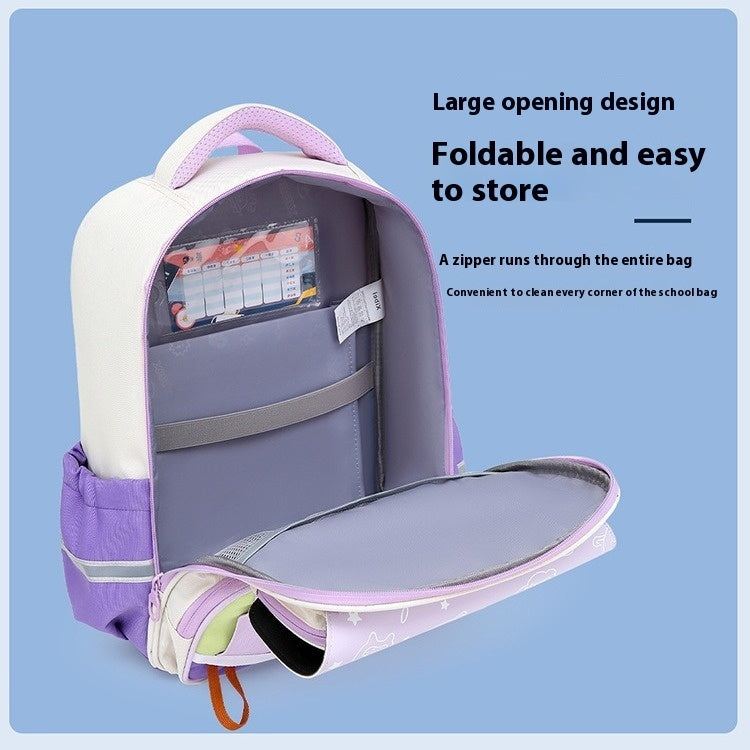 Schoolbag Burden Reduction Spine Protection Lightweight And Large Capacity Backpack