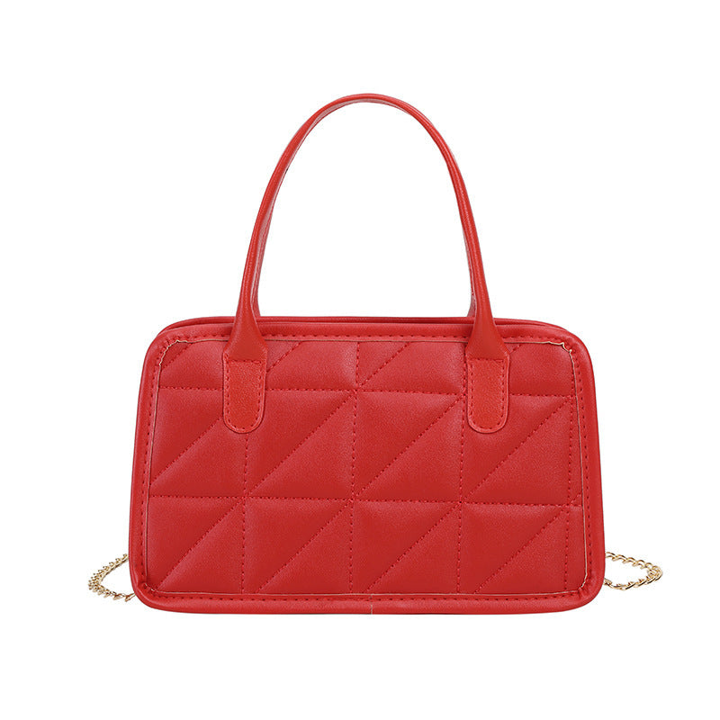 Diamond Chain Embroidered Ladies Hand Pillow Bag