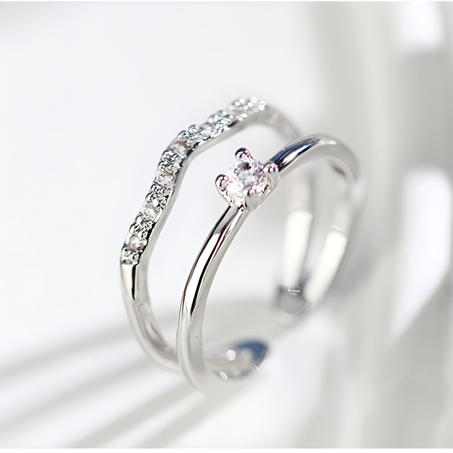 Korean Style Stylish Opening Ring Women's Water Drop