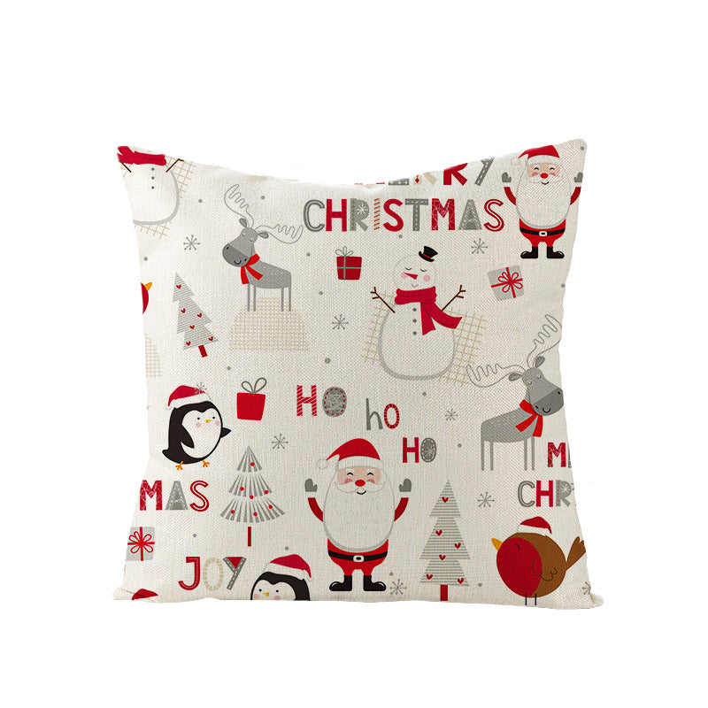 Cartoon Digital Printing Christmas Pillowcase